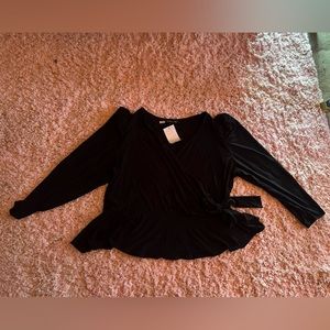 Dressy crop top blouse